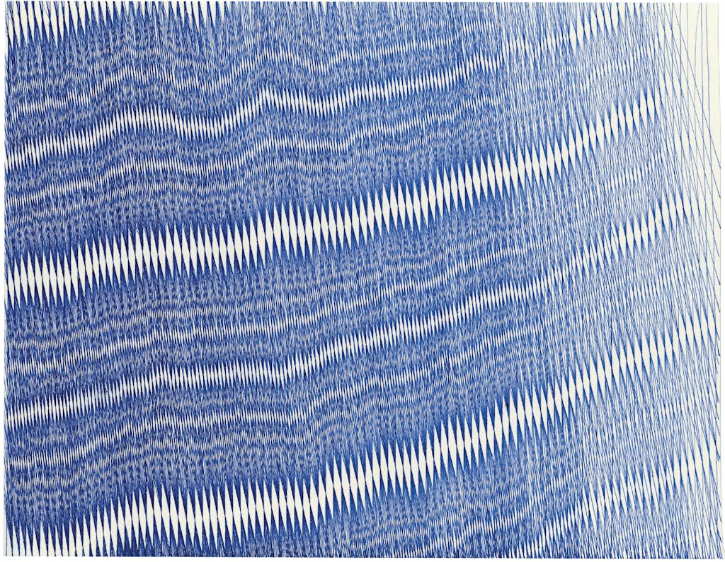 julius bockelt, *sans titre*, 2019. encre sur papier, 24 x 30.5 cm. - © christian berst art brut, christian berst — art brut